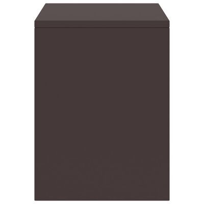 vidaXL Sängbord 2 st mörkbrun 35x30x40 cm massiv furu