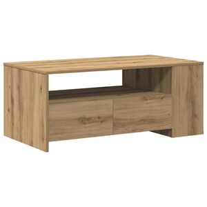 vidaXL Kaffeebord Artisan Ek 102 x 55 x 43,5 cm Konstruerat tr&auml;