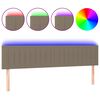 vidaXL S&auml;nggavel LED taupe 200x5x78/88 cm tyg
