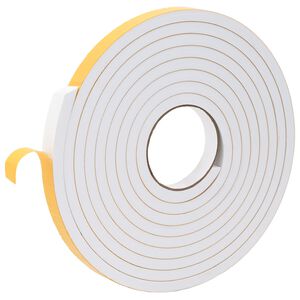 vidaXL Sj&auml;lvh&auml;ftande skumtape 10 st Vit 15mm x 5m CR skum
