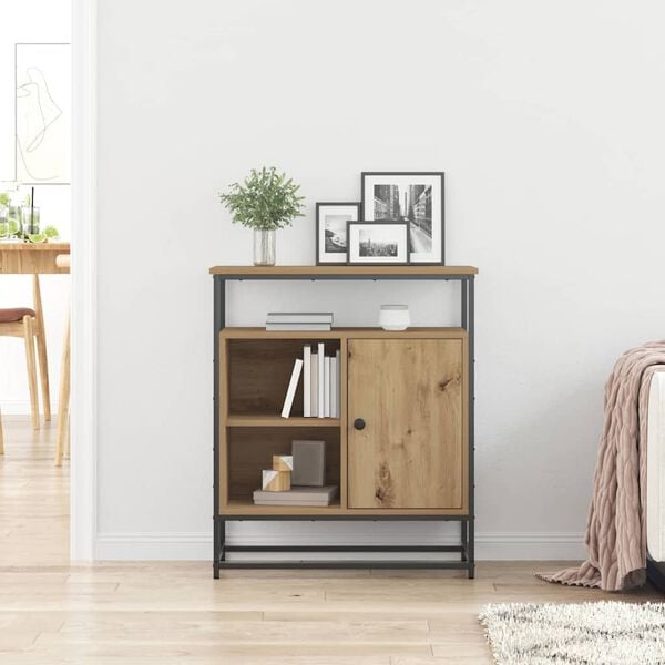 vidaXL Sideboard Artisan Ek 69 x 35 x 80 cm Konstruerat tr&auml;