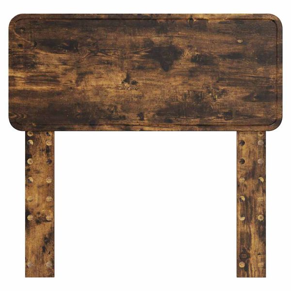 vidaXL Huvudgavel med huvudgavel Rökt ek 75 cm Konstruerat trä