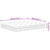 vidaXL Pocketresårmadrass medium 160x200 cm