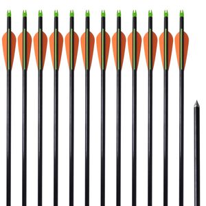 vidaXL Pilar i fiberglas f&ouml;r compoundb&aring;ge standard 30" 0,8 cm 12 st