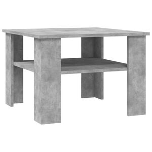 vidaXL Soffbord betonggr&aring; 60x60x42 cm konstruerat tr&auml;