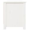 vidaXL Skob&auml;nk vit 110x38x45,5 cm massiv furu