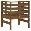 vidaXL Trädgårdsstolar 2 st honungsbrun 61,5x53x71 cm massiv furu