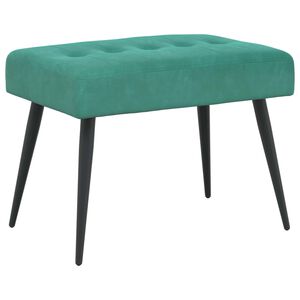 vidaXL B&auml;nk med knappar Turkos 60 x 40 x 45 cm Sammet