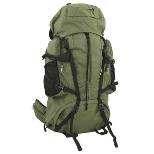 vidaXL Vandringsryggs&auml;ck arm&eacute;gr&ouml;n 60 L oxford-tyg