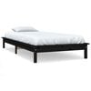 vidaXL S&auml;ngram svart 100x200 cm massiv furu