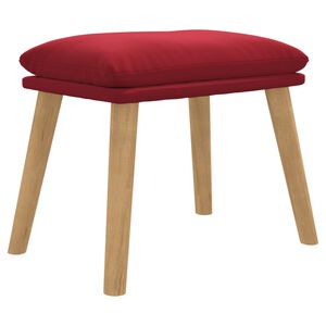 vidaXL Fotpall vinr&ouml;d 45x29,5x35 cm sammet