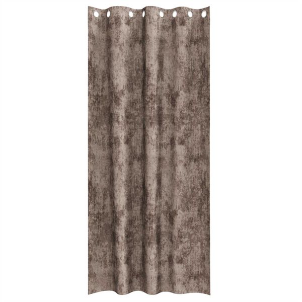 vidaXL Sammetsgardiner 2 pcs Cappuccino 260 x 140 cm Sammet