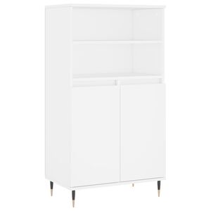 vidaXL H&ouml;gsk&aring;p vit 60x36x110 cm konstruerat tr&auml;