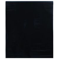 vidaXL Fönsterfilm statisk frostad frostad svart 90x500 cm PVC