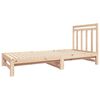 vidaXL Utdragbar dagb&auml;dd 2x(90x190) cm massiv furu