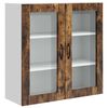 vidaXL V&auml;ggglasf&ouml;rr&aring;d PORTO R&ouml;kt ek 80 x 31 x 80 cm Konstruerat tr&auml;