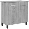 vidaXL Badrums vaskenhet Gr&aring; Sonoma 60 x 35 x 60 cm Konstruerat tr&auml;