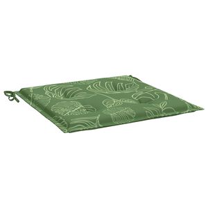 vidaXL Stolkuddar 4 st Oxford Tyg Gr&ouml;n och Vit 50 x 50 x 4 cm
