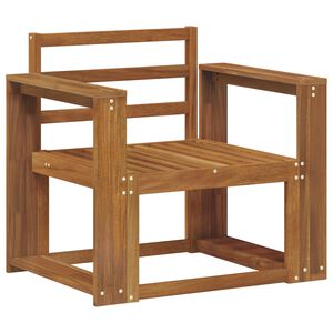 vidaXL Utomhussoffa Massivt Akaciatr&auml; Naturf&auml;rg