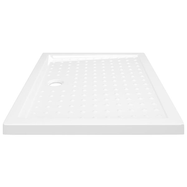 vidaXL Duschkar med prickar vit 90x70x4 cm ABS
