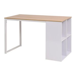 vidaXL Skrivbord 120x60x75 cm ekf&auml;rg och vit