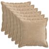 vidaXL Kudde 6 st HOUTEN Taupe 45 x 45 cm Chenilletyg