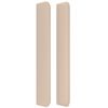 vidaXL S&auml;nggavel med kanter cappuccino 163x16x118/128 cm konstl&auml;der