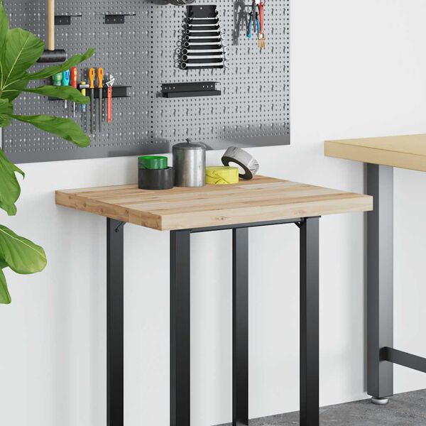 vidaXL Bordsskiva obehandlad 80x60x4 cm massivt akaciatr&auml;