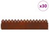 vidaXL Gr&auml;skanter 30 pcs Rostig 103 x 0,05 x 22 cm V&auml;derbest&auml;ndig st&aring;l