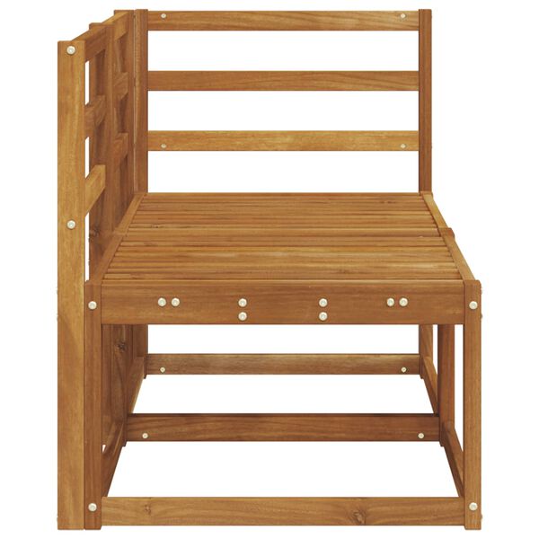 vidaXL Modulsoffa utomhus mitt och h&ouml;rn 2 Stycke Naturf&auml;rg