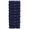 vidaXL Premium g&auml;sthanddukar SOLUND 10 st marinbl&aring; 30x50cm 600gsm