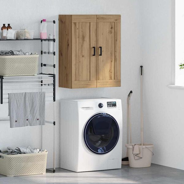 vidaXL V&auml;ggsk&aring;p Artisan Ek 69,5 x 34 x 90 cm Konstruerat tr&auml;