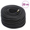 vidaXL Luftslang hybrid svart 20 m gummi och PVC