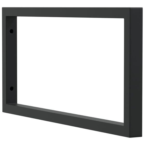 vidaXL Hyllf&auml;sten f&ouml;r tv&auml;ttst&auml;ll 2 st svart rektangul&auml;rt st&aring;l