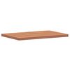 vidaXL Bänkskiva för badrum 60x40x2,5 cm massivt bokträ