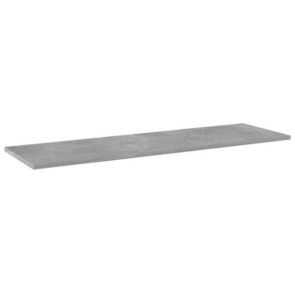 vidaXL Hyllplan 8 st betonggrå 100x30x1,5 cm konstruerat trä
