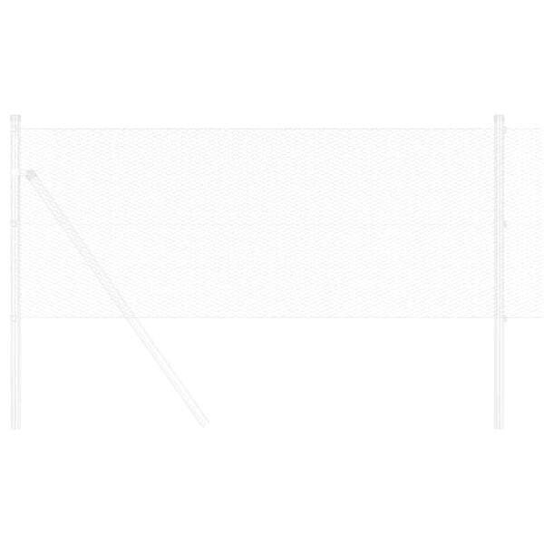 vidaXL Hexagonst&auml;ngsel Silver 0,4 x 25 m Galvaniserat st&aring;l