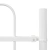 vidaXL Trädgårdsstängsel 2 pcs Vit 3,4 x 1,2 m Pulverlackerad stål