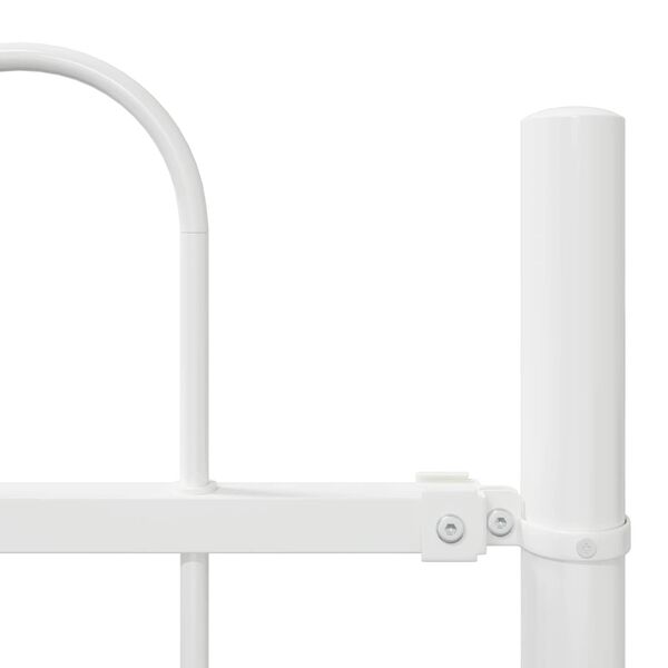 vidaXL Trädgårdsstängsel 2 pcs Vit 3,4 x 1,2 m Pulverlackerad stål