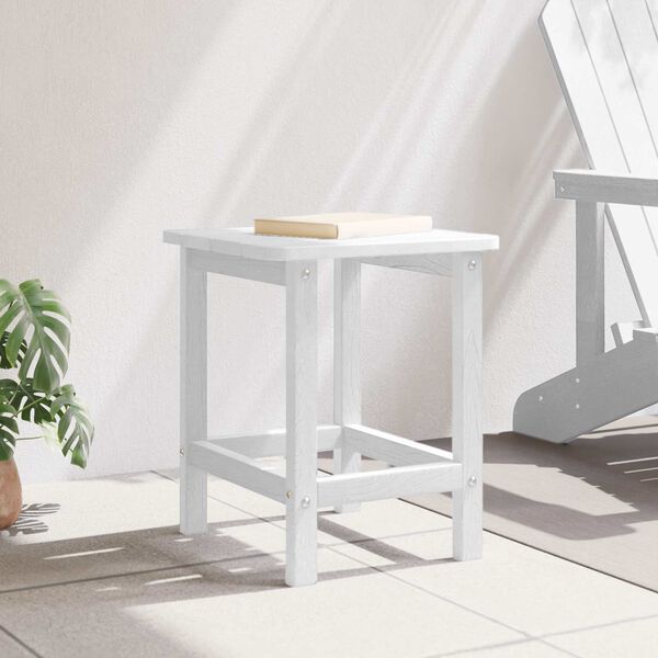 vidaXL Adirondack Sidel&aring;da Vit 38 x 38 x 46 cm HDPE