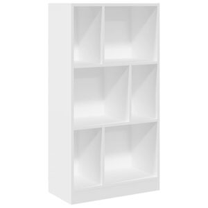 vidaXL Bokhylla vit 57x28,5x107,5 cm konstruerat tr&auml;