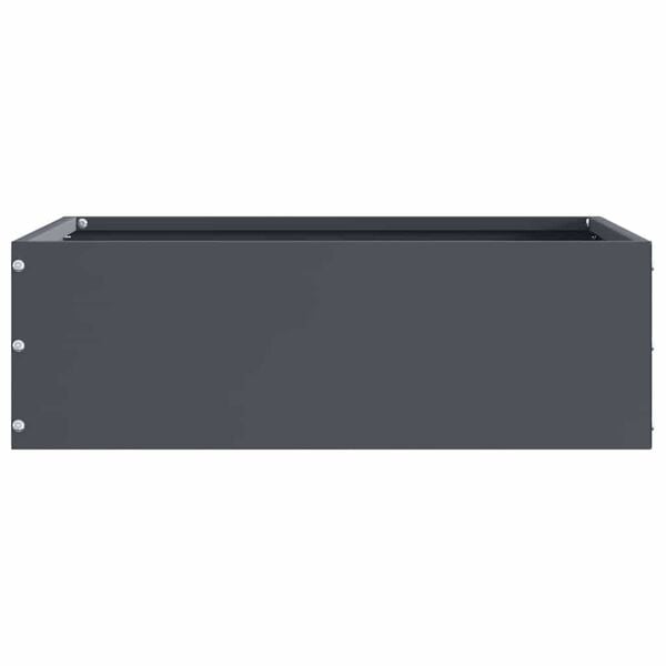 vidaXL Kant f&ouml;r gr&auml;smatta 6 pcs Antracit 40 x 40 x 13 cm St&aring;l