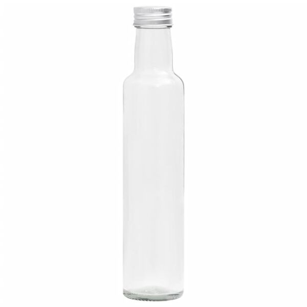 vidaXL Glasflaskor sm&aring; 260 ml med skruvkork 10 st