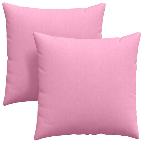 vidaXL Sofakuddar 2 pcs Rosa 80 x 80 cm tyg