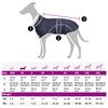 vidaXL Regnrock för hundar med reflekterande remsor polyester marinblå