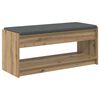 vidaXL Skob&auml;nk med kudde Artisan-ek 103 x 38 x 45 cm Konstruerat tr&auml;