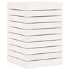 vidaXL Tv&auml;ttkorg vit 44x44x66 cm massiv furu