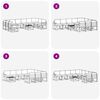 vidaXL Utomhussoffset med kudde 11 pcs Naturlig och Beige