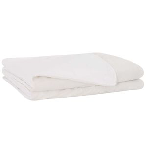 vidaXL Viktad Filt Vit 152 x 203 cm 11 kg 100% Bomull 205T