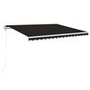 vidaXL Automatisk markis 400x350 cm antracit